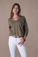 Sweat-shirt Adèle - Aceituna