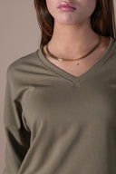 Sweat-shirt Adèle - Aceituna