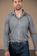 Ayden Distressed Shirt - Pepper