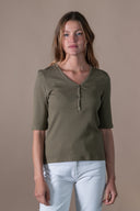 T-shirt Betty - Aceituna