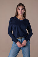 T Shirt Clelia-mid Season - Abysse