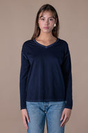 T Shirt Clelia-mid Season - Abysse