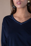 T Shirt Clelia-mid Season - Abysse