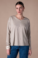 T Shirt Clelia-mid Season - Dust