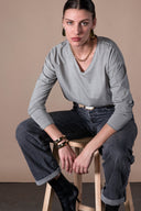 T Shirt Clelia-mid Season - Zinc