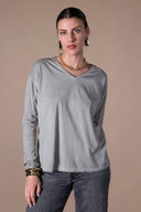 T Shirt Clelia-mid Season - Zinc
