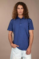 Polo Diego Délavé - Cobalt