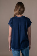 T-shirt Emi Délavé - Abysse