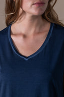 T-shirt Emi Délavé - Abysse