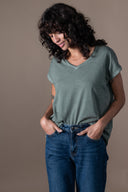 T-shirt Emi Délavé - Kaki