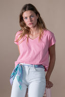 T-shirt Emi Délavé - Soft Pink