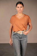 T-shirt Emi Délavé - Toffee