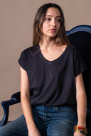 T-shirt Emi Délavé - Graphite