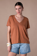 T-shirt Esmée - Lin Flamme
