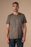 T-shirt Ethan Délavé - Cacao