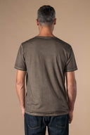 T-shirt Ethan Délavé - Cacao