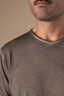 T-shirt Ethan Délavé - Cacao