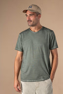 T-shirt Ethan Délavé - Kaki