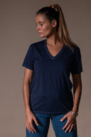 T-shirt Iris Délavé - Abysse