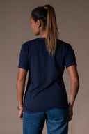 T-shirt Iris Délavé - Abysse