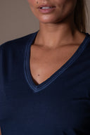 T-shirt Iris Délavé - Abysse