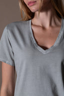 T-shirt Iris Délavé - Zinc