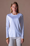 T-shirt Lila - Blanc