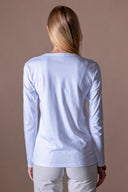 T-shirt Lila - Blanc