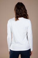 T-shirt Lila - Blanc