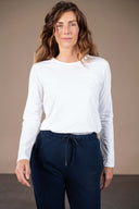 T-shirt Lila - Blanc