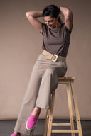 Maribel Washed T-shirt - Cocoa