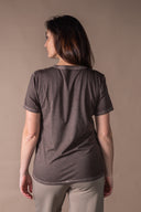 Maribel Washed T-shirt - Cocoa