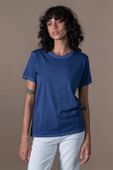 T-shirt Maribel Délavé - Cobalt