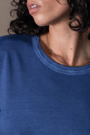 T-shirt Maribel Délavé - Cobalt