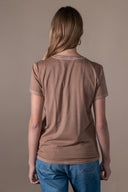 T-shirt Maribel Délavé - Latte