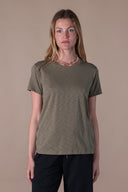 T-shirt Maribel - Olive Flamme