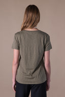 T-shirt Maribel - Olive Flamme