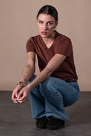 T-shirt Maribel - Pecan