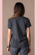 T-shirt Maribel Délavé - Anthracite