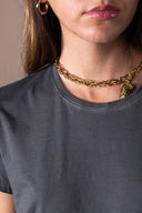 T-shirt Maribel Délavé - Anthracite