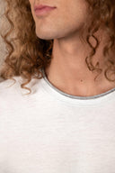 T-shirt Marius - Blanc/Gris Chine