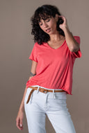 T-shirt Maya - Cherry Flamme