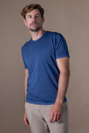 T-shirt Milo Délavé - Cobalt