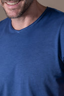 T-shirt Milo Délavé - Cobalt