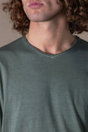 T-shirt Milo Délavé - Kaki