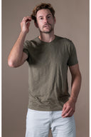 T-shirt Milo - Olive Flamme