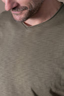 T-shirt Milo - Olive Flamme