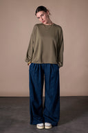 Sweatshirt Mya - Olive
