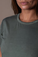 T-shirt Nina Délavé - Kaki
