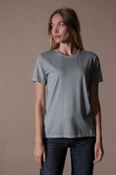 T-shirt Nina Délavé - Zinc